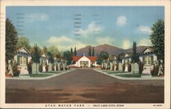 Utah Motor Park, Salt Lake City, Utah Postcard