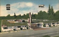 Topper Motor Hotel, Bakersfield, CA Postcard