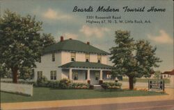 Beard's Modern Tourist Home, Little Rock, AR Postcard