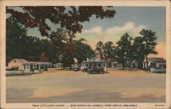 Twin City Auto Court, Fort Smith, Arkansas Postcard Postcard Postcard