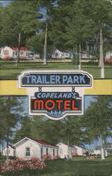 Copeland's Motel & Trailer Park, Marianna, FL Postcard