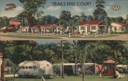 Trails End Court Postcard