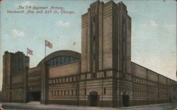 7th Regiment Armory, Wentworth Ave. & 33rd St., Chicago Postcard