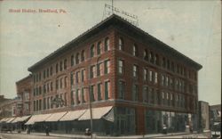 Hotel Holley, Bradford, PA - Corner View Postcard