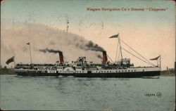 Niagara Navigation Co.'s Steamer Chippewa on the Great Lakes Postcard