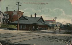 Pennsylvania Railroad Depot, Tarentum PA Postcard Postcard Postcard