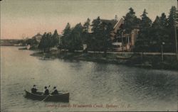 Boating on Wentworth Creek, Lover's Lane, Sydney, NS Nova Scotia Canada Postcard Postcard Postcard