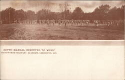 Wentworth Military Academy Cadets Butts Manual to Music, Lexington MO Missouri Postcard Postcard Postcard