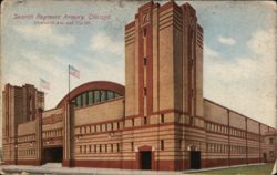 Seventh Regiment Armory, Chicago, IL - Wentworth Ave. and 33rd St. Postcard