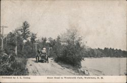 Shore Road to Wentworth Park, Wolfeboro, New Hampshire Postcard Postcard Postcard