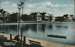 Colonial Lake, Charleston, South Carolina Postcard