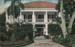 Queen's Home, Washington Place, Honolulu Hawaii Postcard Postcard Postcard