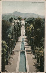 Main Axis of Garden from Casino, Montecito, CA California Postcard Postcard Postcard