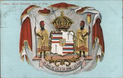 Royal Hawaiian Coat of Arms Coat of Arms & Family Crests Postcard Postcard Postcard