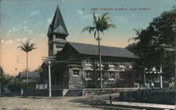 First Foreign Church, Hilo, Hawaii Postcard