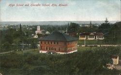 Hilo High School and Riverside School, Hawaii Postcard