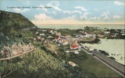 Laupahoehoe, Hawaii: Panoramic Coastal Village View Postcard