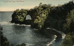 Onomea Arch, Near Hilo, Hawaii Postcard