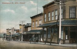 Waianuenue Street Scene, Hilo, Hawaii Postcard Postcard Postcard