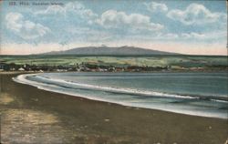 Hilo, Hawaiian Islands Coastal View with Mauna Kea Postcard Postcard Postcard