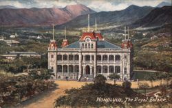 Honolulu Royal Palace, Hawaii Territory Postcard Postcard Postcard