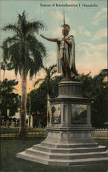 Statue of Kamehameha I, Honolulu, Hawaii Postcard Postcard Postcard