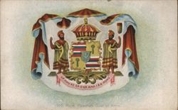 Royal Hawaiian Coat of Arms Coat of Arms & Family Crests Postcard Postcard Postcard