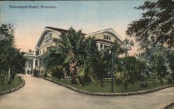 Pleasanton Hotel, Honolulu, Lush Tropical Garden Setting Hawaii Postcard Postcard Postcard