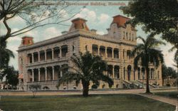 Royal Palace, now Government Building, Honolulu, Hawaii Postcard Postcard Postcard