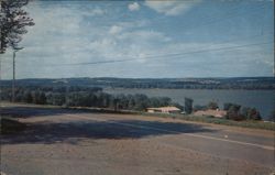 Lake Chautauqua from Connolly Park, Bemus Point Ferry View New York Postcard Postcard Postcard