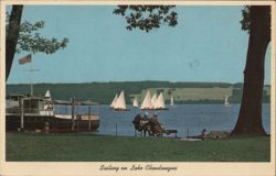 Sailing on Lake Chautauqua, New York Chautauqua Lake, NY Postcard Postcard Postcard