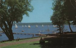 Sailboats on Chautauqua Lake, New York Boats, Ships Postcard Postcard Postcard