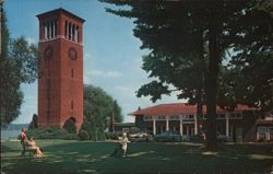 Miller Bell Tower and College Club, Chautauqua, New York Postcard Postcard Postcard