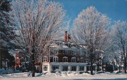 St. Elmo Hotel in Winter, Chautauqua, New York Postcard Postcard Postcard