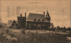 Jamestown Armory, NY - Linen Postcard New York Postcard Postcard