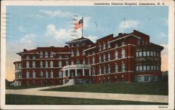 Jamestown General Hospital, Jamestown NY Postcard