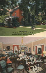 W. B. Mollard Antiques Shop, Westfield NY - Interior and Exterior View New York Postcard Postcard Postcard