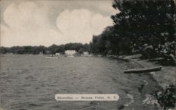 Bemus Point Shoreline with Boats, New York Postcard Postcard Postcard