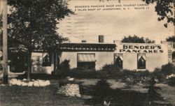 Bender's Pancake Shop and Tourist Cabins, Jamestown, NY New York Postcard Postcard Postcard