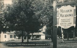 Mission Meadows Dining Hall, Dewittville NY - Middle East Covenant Youth Camp New York Postcard Postcard Postcard