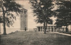 Miller Memorial Bell Tower and Pier, Chautauqua, NY New York Postcard Postcard Postcard