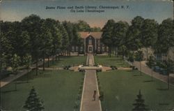 Bestor Plaza and Smith Library, Chautauqua Institution New York Postcard Postcard Postcard