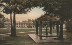 Florida Fountain and Plaza, Chautauqua Institution Universities Postcard Postcard Postcard