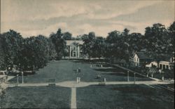 Chautauqua Plaza and Library on Lake Chautauqua, NY New York Postcard Postcard Postcard