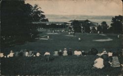 Athletic Field Baseball Game, Chautauqua, NY - Lake View Postcard