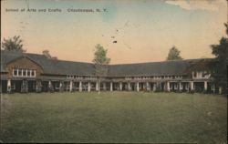 Chautauqua NY School of Arts and Crafts Building Postcard