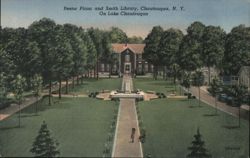 Bestor Plaza and Smith Library, Chautauqua Institution New York Postcard Postcard Postcard