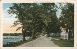 Along the Shore at Bemus Point, Chautauqua Lake New York Postcard Postcard Postcard