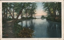 Entrance to Inlet, Chautauqua Lake, NY New York Postcard Postcard Postcard