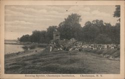 Evening Service at Chautauqua Institution, New York Postcard Postcard Postcard